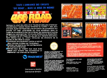 Super Off Road (Europe) box cover back